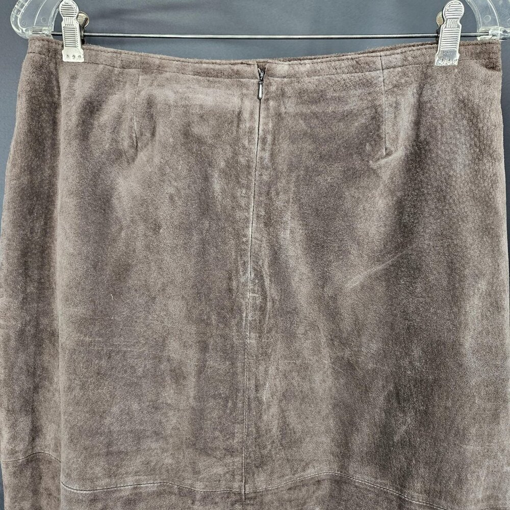 Saddle Ridge Skirt Juniors 9/10 Brown Suede Fringe Western Cowboy Long Boho - Picture 6 of 12